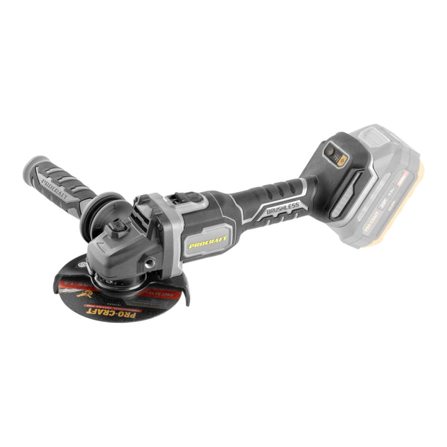 Procraft Industrial AG125Bbb Akku Winkelschleifer 20 V 125 mm Brushless Solo ohne Akku ohne Ladegeraet 0 - toolbrothers