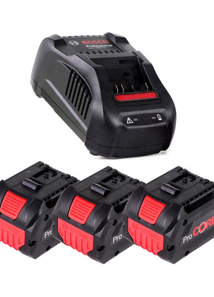 Bosch Starter-Set ProCore mit 3x ProCORE 18 V 8,0 Ah Professional Akku GBA ( 1600A016GK ) und GAL 1880 CV Ladegerät - Toolbrothers