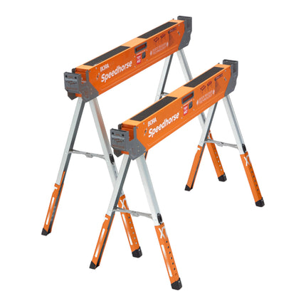 BORA Speedhorse XT Arbeitsbock Paar 760 910 mm Hoehenverstellbar PM 4550T 1600 kg Gesamttragfaehigkeit 0 - toolbrothers