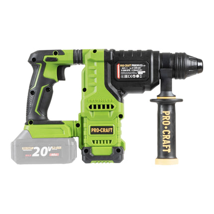 Procraft PHA30bb Akku Bohrhammer 20 V 2 8 J SDS plus Brushless 2x Akku 2 0 Ah Ladegeraet 4 - toolbrothers