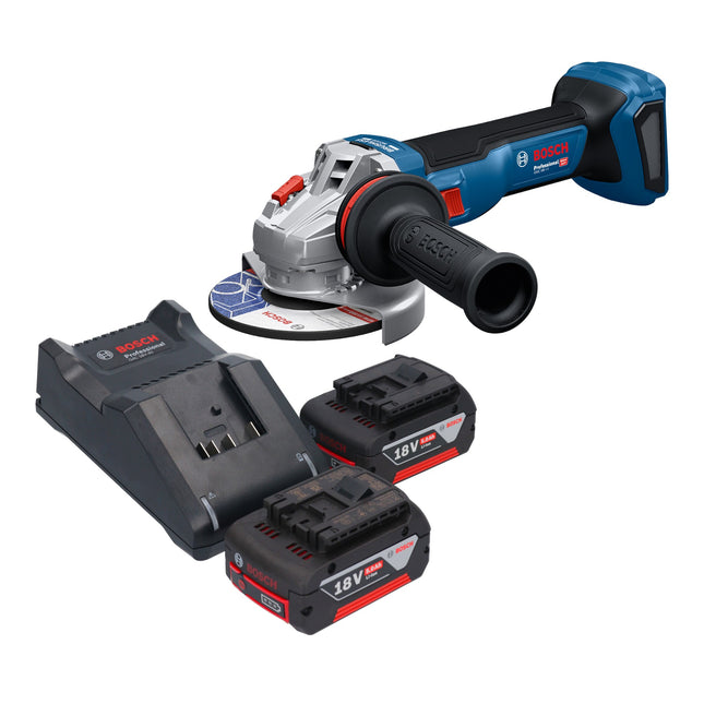Bosch GWS 18V 11 Professional Akku Winkelschleifer 18 V 125 mm 2x Akku 5 0 Ah Ladegeraet 0 - toolbrothers