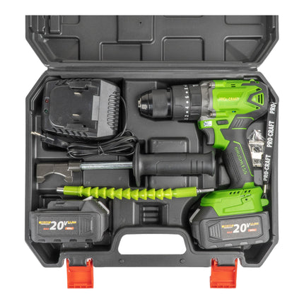Procraft PA18BL Akku Schlagbohrschrauber 20 V 50 Nm Brushless 2x Akku 4 0 Ah Ladegeraet Koffer 3 - toolbrothers