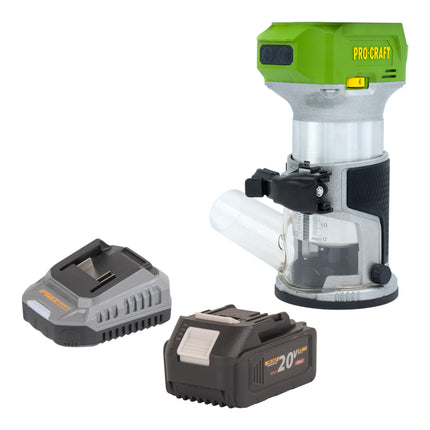 Procraft POB24bb Akku Multifunktionsfraese 20 V 6 8 mm Brushless 1x Akku 4 0 Ah Ladegeraet 0 - toolbrothers
