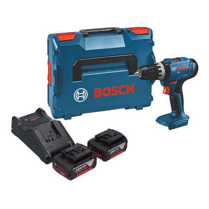 Bosch GSB 18V 25 Professional Akku Schlagbohrschrauber 18 V 56 Nm 2x Akku 5 0 Ah Ladegeraet L Boxx 0 - toolbrothers