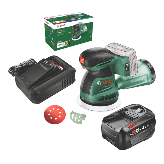 Bosch UniversalOrbit 18V 20 Akku Exzenterschleifer 18 V 125 mm 1x Akku 4 0 Ah Ladegeraet 0 - toolbrothers
