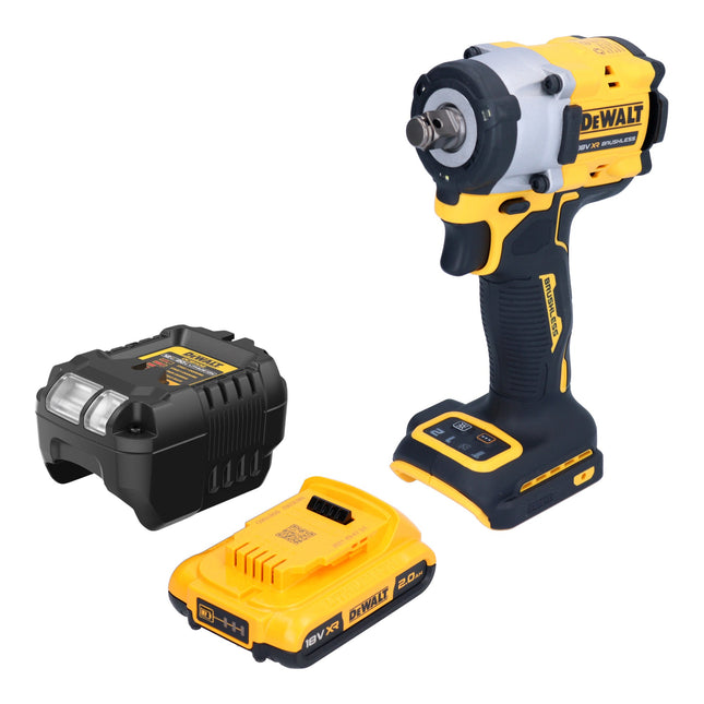 DeWalt DCF 921 D1 Akku Schlagschrauber 18 V 400 Nm 1 2 Brushless 1x Akku 2 0 Ah Ladegeraet 0 - toolbrothers