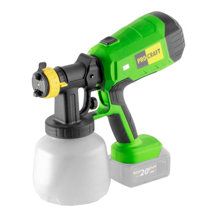 Procraft PSE40bb Akku Farbspritzpistole 20 V 1x Akku 2 0 Ah Ladegeraet 1 - toolbrothers