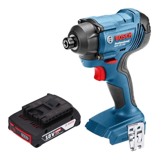 Bosch GDR 18V-160 Avvitatore a impulsi professionale a batteria 18 V 160 Nm 1/4" + 1x batteria ricaricabile 2,0 Ah - senza caricatore