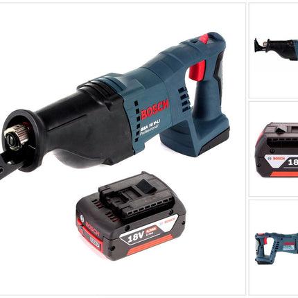 Bosch GSA 18 V-Li Akku Säbelsäge 18V + 1x Akku 4,0Ah - ohne Ladegerät, ohne Koffer - Toolbrothers