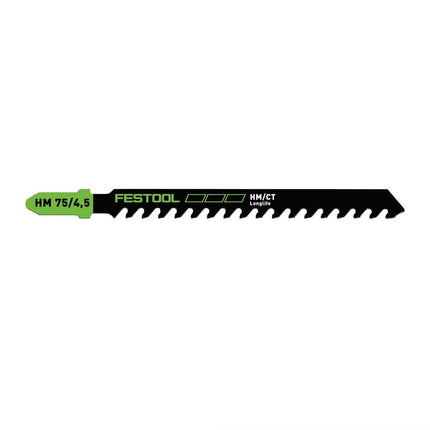 Festool HM 75/4,5/5 Building Materials Abrasive Materials Stichsägeblatt 75 mm 5 Stk. ( 5x 204343 ) gips- und zementgebundene Span- und Faserplatten - Toolbrothers
