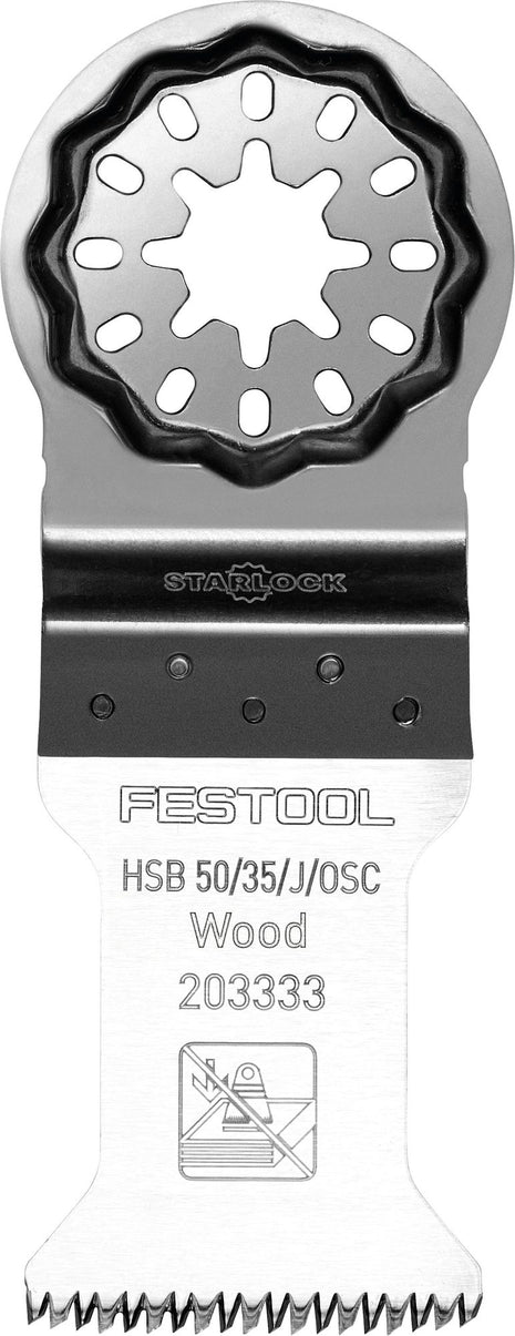 Festool HSB 50/35/J/OSC/5 Lama seghettata per legno Starlock ( 203333 )