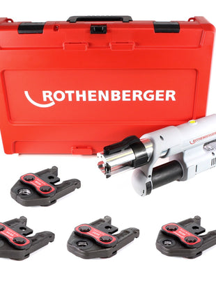 Rothenberger ROMAX AC ECO Basic 230 V Pressmaschine Typ C Set "V" im Transportkoffer mit Pressbacken SV 15-18-22-28 - Toolbrothers