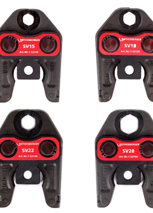 Rothenberger ROMAX AC ECO Basic 230 V Pressmaschine Typ C Set "V" im Transportkoffer mit Pressbacken SV 15-18-22-28 - Toolbrothers