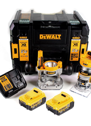 DeWalt DCW 604 M2 Akku Kombifräse 18V 55 mm + 2x Akkus 4,0 Ah + 1x Schnellladegerät in TSTAK - Toolbrothers