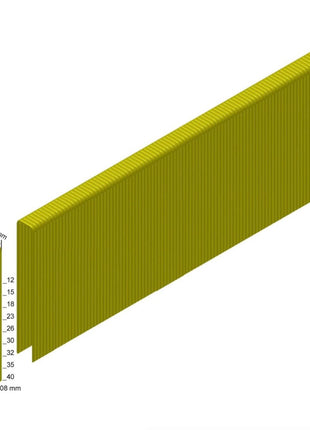 Prebena ES18CNKHA Klammern Heftklammern Typ ES 7800 Stück 18 mm verzinkt geharzt - Toolbrothers