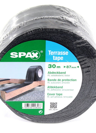 SPAX Tape 30m x 87mm 4x Klebeband UV-resistent ( 4x 5000009186419 ) selbstklebend lösbar - Toolbrothers