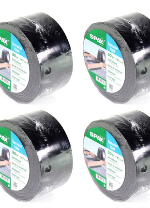 SPAX Tape 30m x 87mm 4x Klebeband UV-resistent ( 4x 5000009186419 ) selbstklebend lösbar - Toolbrothers