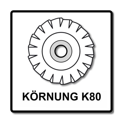 Bosch Fächerschleifscheiben X551 Expert for Metal 125mm, K80, 10 Stück ( 10x 2608606718 ) - Toolbrothers