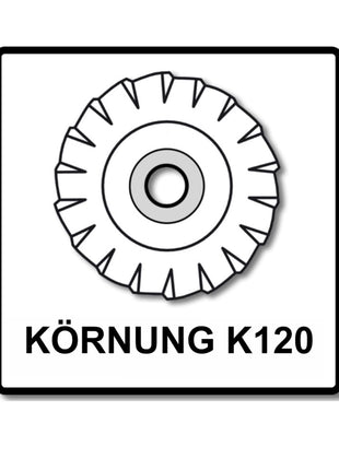 Bosch Fächerschleifscheiben X551 Expert for Metal 125mm, K120, 50 Stück ( 50x 2608607347 ) - Toolbrothers