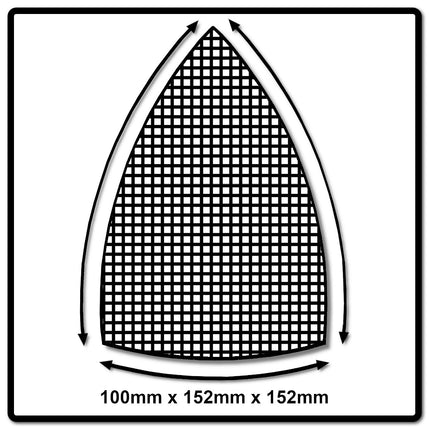 Mirka ABRANET Delta Schleifblätter Grip 100x152x152mm P240 50 Stk. ( 5421905025 ) - Toolbrothers