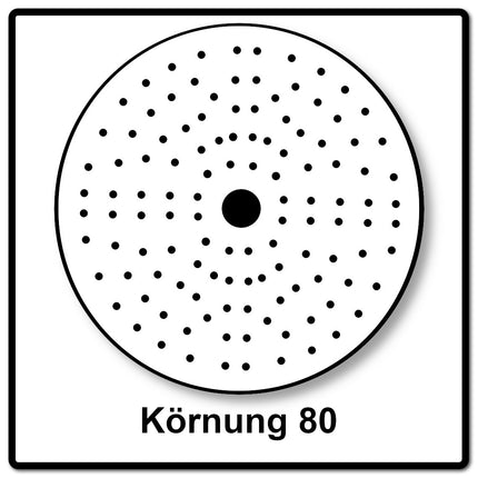 Mirka IRIDIUM Schleifscheiben Grip 150mm K80, 100Stk. ( 246CH09980 ) - Toolbrothers