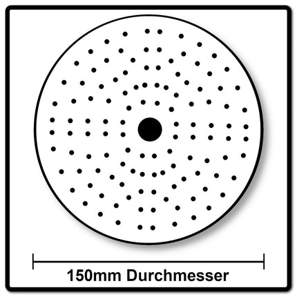 Mirka IRIDIUM Schleifscheiben Grip 150mm K150, 100Stk. ( 246CH09915 ) - Toolbrothers