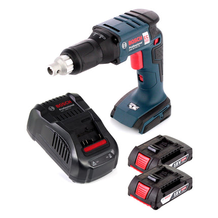 Bosch GSR 18 V-EC TE Akku Trockenbauschrauber 18V 1/4" 25Nm Brushless + 2x Akku 2,0Ah + Ladegerät - Toolbrothers