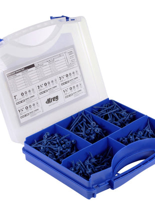 KREG SK03B Pocket-Hole Schrauben Sortiment 450 tlg. Vierkantantrieb Grobgewinde - Toolbrothers