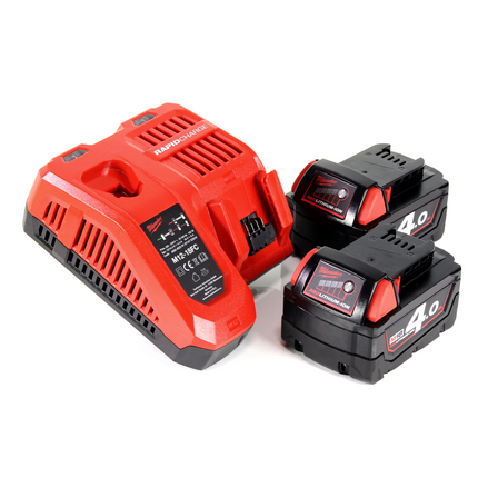 Milwaukee Akku Starter 18V Set mit 2x M18 B4 Akku 4,0Ah + M12-18FC Ladegerät ( 4933459215 ) - Toolbrothers