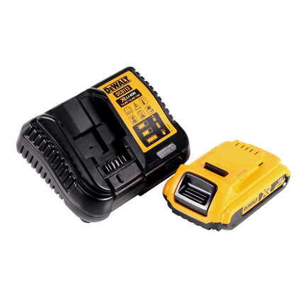 Llave de impacto a batería DeWalt DCF 887 D1 18V 205Nm 1/4" sin escobillas + juego de brocas 19 piezas + 1x batería 2.0Ah + cargador rápido + TSTAK