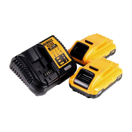 Llave de impacto a batería DeWalt DCF 887 L2 18V 205Nm 1/4" sin escobillas + juego de brocas 19 piezas + 2x batería 3.0Ah + cargador rápido + TSTAK
