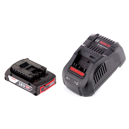 Bosch GML 50 cargador de radio de batería radio de obra 18V 50W IP54 + 1x batería 2.0Ah + cargador
