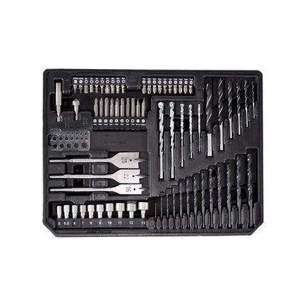 Makita DHP 453 STX4 Akku Schlagbohrschrauber 18V 42Nm + 1x Akku 5,0Ah + Ladegerät + 70tlg. Bit Bohrer Set + Koffer