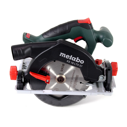 Metabo KS 18 LTX 57 Sierra circular sin cable 18V 165x20mm + 1x batería 5,2Ah + MetaLoc - sin cargador