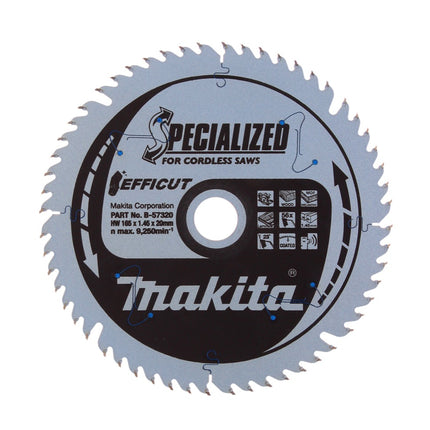 Makita CCXF16556EL SPECIALIZED EFFICUT Sägeblatt 165 x 20 x 1,45 mm ( B-57320 ) 56 Zähne für Holz, Laminat und Kunststoff