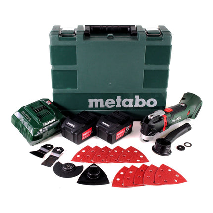 Metabo MT 18 LTX multiherramienta a batería 18V + 2x baterías 5.2Ah + cargador + estuche