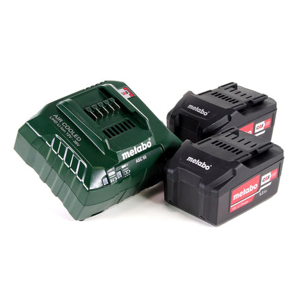 Sierra sable a batería Metabo ASE 18 LTX + 2x baterías 5.2Ah + cargador + estuche (602269650)