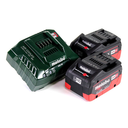 Sierra sable a batería Metabo ASE 18 LTX + 2x baterías 5.5Ah + cargador + estuche (602269660)