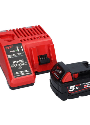 Milwaukee M18 CCS55-501M Akku Handkreissäge 18 V 165 mm + 1x Akku 5,0 Ah + Ladegerät + Sägeblatt + M-Box