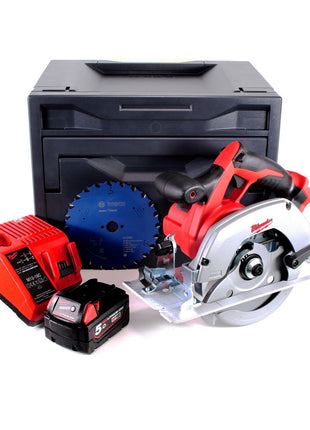 Milwaukee HD18CS-501M Akku Handkreissäge 18V 165 mm + 1x Akku 5,0Ah + Ladegerät + Sägeblatt + M-Box
