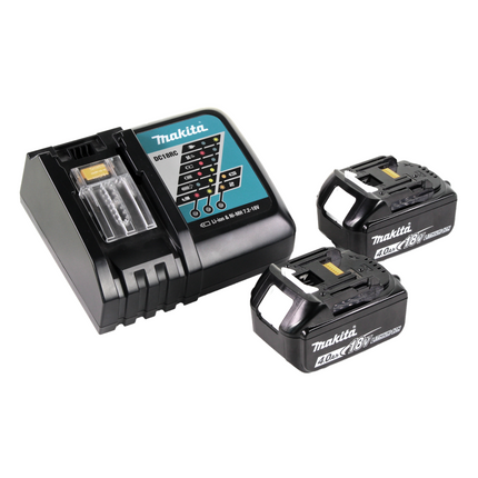 Makita DHR 242 RMJ cordless hammer drill 18V 2.0J SDS-plus Brushless + 2x battery 4.0Ah + charger + Makpac