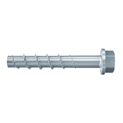 Tornillo hormigón Fischer ULTRACUT FBS II 8x80mm 30/15 200 piezas Cabeza hexagonal SW13 arandela TX40 galvanizado (536853) + Broca hormigón acero SDS-Plus 10x215 (B-58213)