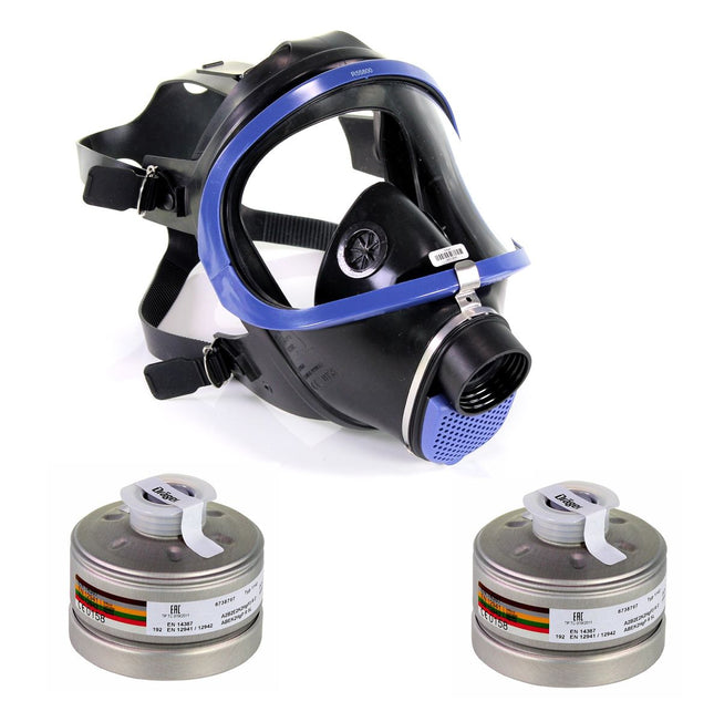 Masque complet Dräger X-plore 6300 (R55800) EN 148-1 / EN 136 Classe 2 + 2x