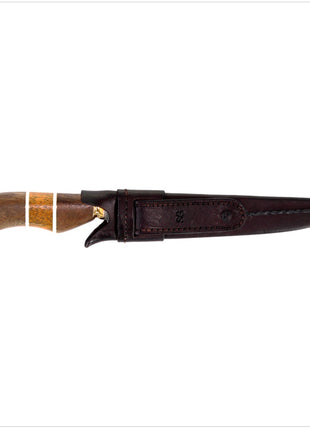 Serra Grande "Faca Pra Lida" Coltello da cucina tradizionale brasiliano forgiato a mano CARBON, lama da 20,3 cm + Fodero in vera pelle