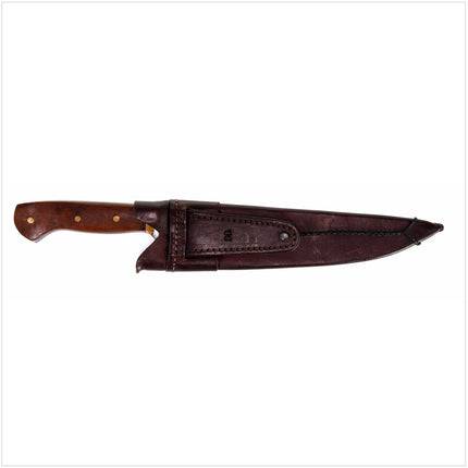 Serra Grande "Picanheira" Coltello da cucina tradizionale brasiliano forgiato a mano, lama da 25,4cm + Fodero in vera pelle