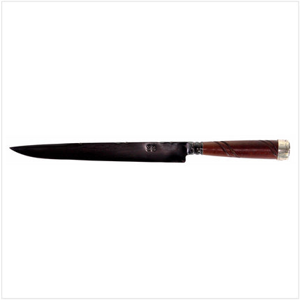 Serra Grande "Faca Pra Lida" traditionelles brasilianisches Küchenmesser Kochmesser handgeschmiedet 25,4 cm Klinge + echt Leder Messerscheide - Toolbrothers