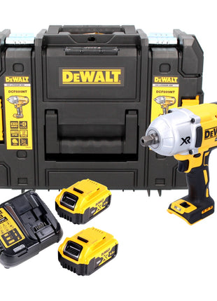 Llave de impacto a batería DeWalt DCF 899 P2 18 V 950 Nm 1/2" sin escobillas + 2x batería 5,0 Ah + cargador + TSTAK