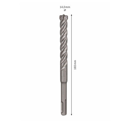 Bosch Broca para martillo perforador SDS-plus 7X / 14x100x165 mm / Carburo ( 2608576158 )