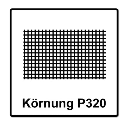 Mirka ABRANET 2x Schleifpapier Rolle 115mm x 10m P320 Schleifrolle Klett ( 2x 545BY001323R )