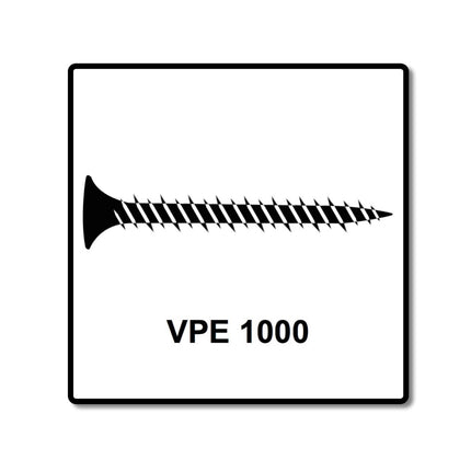 SPAX GIX-C Schnellbauschraube für Gipsfaser magaziniert 3,9x30mm Phosphatiert 1000 Stück ( 1791170390306 ) Vollgewinde, Spitzer Fräskopf, Kreuzschlitz H2, Nadelspitze